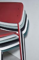 Billede af HAY Soft Edge P10 Spisebordsstol SH: 47,5 cm - Black Powder Coated Steel / Dusty Green