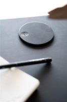 Billede af Bent Hansen Hemingway Skrivebord m. Opladerstation L: 120 cm - Matlakeret Eg/Smokey Blue Linoleum