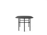 Billede af Audo Copenhagen Snaregade Dining Table Oval B: 210 cm - Black Steel / Black Oak 