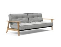 Billede af Innovation Living Splitback Frej Sovesofa L: 232 cm - Eg/Micro Check Grey