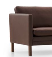 Billede af Mogens Hansen MH2614 3 pers. sofa L: 210 cm - Frej 16 Læder/Valnød