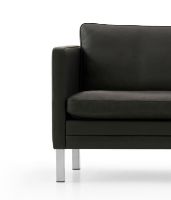 Billede af Mogens Hansen MH2614 3 pers. sofa L: 210 cm - Frej 18 Læder/Børstet stål