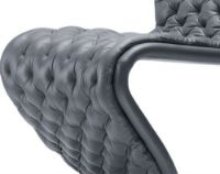 Billede af Verpan System 1-2-3 Dining Chair Deluxe SH: 47 cm - Savanne 307 Leather/Aluminium