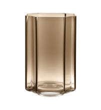 Billede af Louise Roe Funki Vase Asymmetric H: 34 cm - Smoke