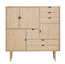 Vis detaljer for Andersen Furniture Unique Highboard 131x43x133 cm - Eg Billede af Andersen Furniture Unique Highboard 131x43x133 cm - Eg