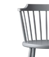 Billede af FDB Møbler J18 Spisebordsstol SH: 45 cm - Lysegrå