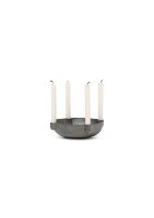 Billede af Ferm Living Bowl Candle Holder Small Ø: 14,6 cm - Black Brass OUTLET