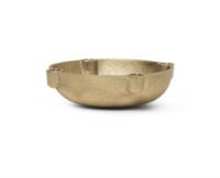 Billede af Ferm Living Bowl Candle Holder Small Ø: 14,6 cm - Brass  OUTLET