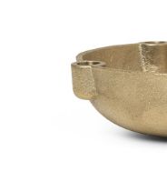 Billede af Ferm Living Bowl Candle Holder Small Ø: 14,6 cm - Brass  OUTLET