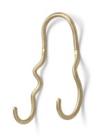Billede af Ferm Living Curvature Double Hook H: 21,3 cm - Brass 