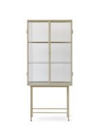 Billede af Ferm Living Haze Vitrine 155x70cm - Reeded Glass/Cashmere