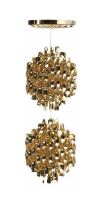 Billede af Verpan Spiral SP2 Pendant H: 180 cm - Guld