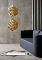Billede af Verpan Spiral SP2 Pendant H: 180 cm - Guld