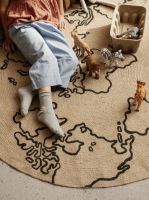 Billede af Ferm Living Jute Carpet World Small Ø: 100 cm OUTLET