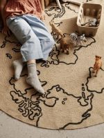 Billede af Ferm Living Jute Carpet World Large Ø: 130 cm OUTLET