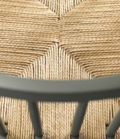 Billede af FDB Møbler J80 Jørgen Bækmark Stol SH: 45 cm - Moss Grey/Natur Flet