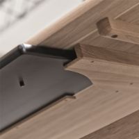 Billede af Snedkergaarden Shakerbord nr 20 200x100 cm inkl. Magasin - Sæbebehandlet Eg