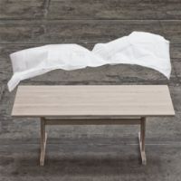 Billede af Snedkergaarden Shakerbord nr 20 200x100 cm inkl. Magasin - Sæbebehandlet Eg