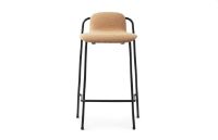 Billede af Normann Copenhagen Studio Barstool 65cm Polstret - Sort/Lambeth
