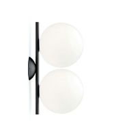 Billede af FLOS IC C/W1 Double Væglampe H: 42 cm - Sort