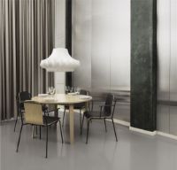 Billede af Normann Copenhagen Studio Armchair 44cm Frontpolstret - Sort/Sort læder