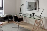 Billede af Fredericia Furniture Erik Jørgensen EJ 205 Flamingo Stol SH: 45 cm - Sort Læder/Rustfrit Stål 