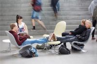 Billede af Verpan System 1-2-3 Lounge Chair Deluxe SH: 38 cm - Hallingdal 130/Aluminium