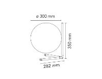 Billede af FLOS IC Lights Bordlampe T2 H: 35 cm - Red Burgundy