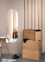 Billede af Moebe Storage Box 60x31 cm - Oak / Black Steel 