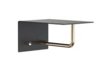 Billede af FROST UNU Hattehylde 200 L: 20cm - Sort/Guld 