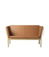 Billede af FDB Møbler J148 2 pers. Sofa Erik Ole Jørgensen L:150 cm - Eg Natur/Cognac Læder