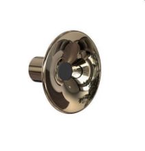 Billede af FROST LIVING LULU Knage Ø: 8cm - Poleret Guld/Mat Sort