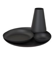 Billede af FROST LIVING Rondo Vase 90 Ø: 9,2cm - Mat Sort