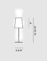 Billede af Foscarini Birdie Easy Bordlampe H: 43cm - Sort