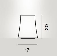 Billede af Foscarini Birdie Zero Bordlampe Small H: 20cm - Hvid