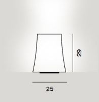 Billede af Foscarini Birdie Zero Bordlampe Large H: 29cm - Hvid