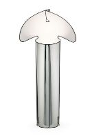 Billede af FLOS Chiara F Gulvlampe H: 145cm - Stainless Steel/Black Edge