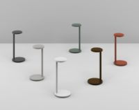 Billede af FLOS Oblique Bordlampe H: 35cm - Gloss Grey