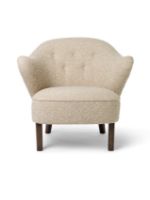 Billede af Audo Copenhagen Ingeborg Signatur Loungestol SH: 40 cm - Sacho Zero Boucle 001/Røget Eg