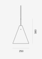 Billede af LYFA Bent Karlby MOSAIK 250 Pendel Ø: 25 cm - Mat Hvid UDSTILLINGSMODEL