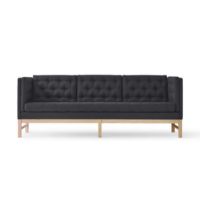 Billede af Fredericia Furniture Erik Jørgensen EJ 315-3 3 Pers. Sofa L: 210 cm - Mood 2101 Koksgrå/Sæbebehandlet Eg