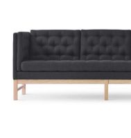 Billede af Fredericia Furniture Erik Jørgensen EJ 315-3 3 Pers. Sofa L: 210 cm - Mood 2101 Koksgrå/Sæbebehandlet Eg