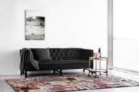 Billede af Fredericia Furniture Erik Jørgensen EJ 315-3 3 Pers. Sofa L: 210 cm - Mood 2101 Koksgrå/Sæbebehandlet Eg