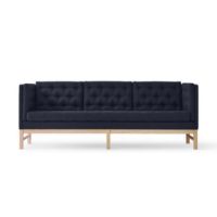 Billede af Fredericia Furniture Erik Jørgensen EJ 315-2 2 Pers. Sofa L: 153 cm - Mood 2103 Blå/Sæbebehandlet Eg