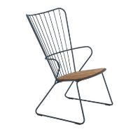 Billede af HOUE Paon Lounge Chair SH: 40 cm - Midnight Blue 