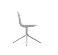 Billede af Normann Copenhagen Form Drejestol SH: 44cm - Hvid/Aluminium