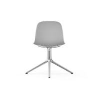 Billede af Normann Copenhagen Form Drejestol SH: 44cm - Hvid/Aluminium