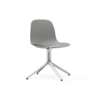 Billede af Normann Copenhagen Form Drejestol SH: 44cm - Grå/Aluminium