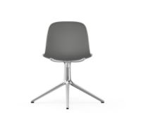 Billede af Normann Copenhagen Form Drejestol SH: 44cm - Grå/Aluminium