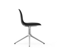 Billede af Normann Copenhagen Form Drejestol SH: 44cm - Sort/Aluminium